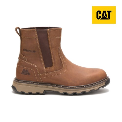 Caterpillar Pelton Werkschoenen Heren DonkerBeige (RZYM.NL)